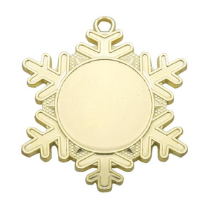 Wholesale award medal blank insert sport snowflake shape medal