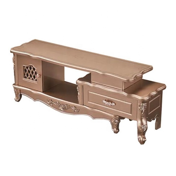 Royal style design antique tv cabinet baroque cabinet vintage tv stand for living room furniture