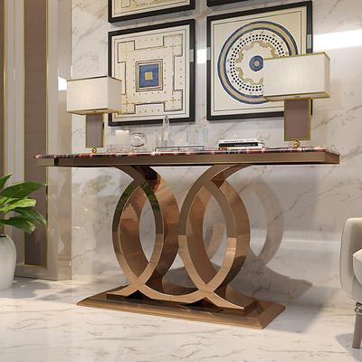 Modern Living Room Furniture Entry Table Marble Console and Sofa Tables Hallway Storage Shelf