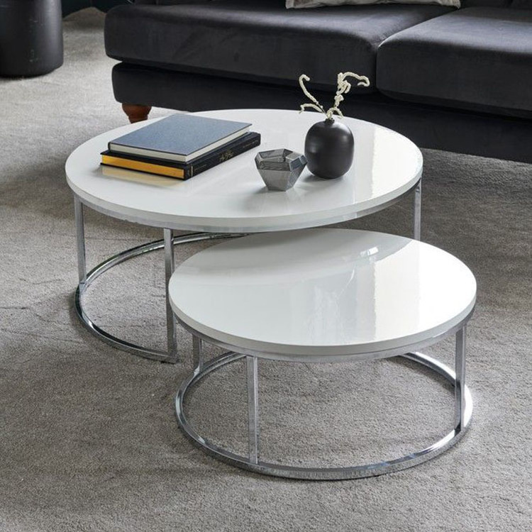 Living Room Furniture Sets Metal Center Coffee Tables Modern Luxury Meuble De Table Basse Salon Glass Coffee Table