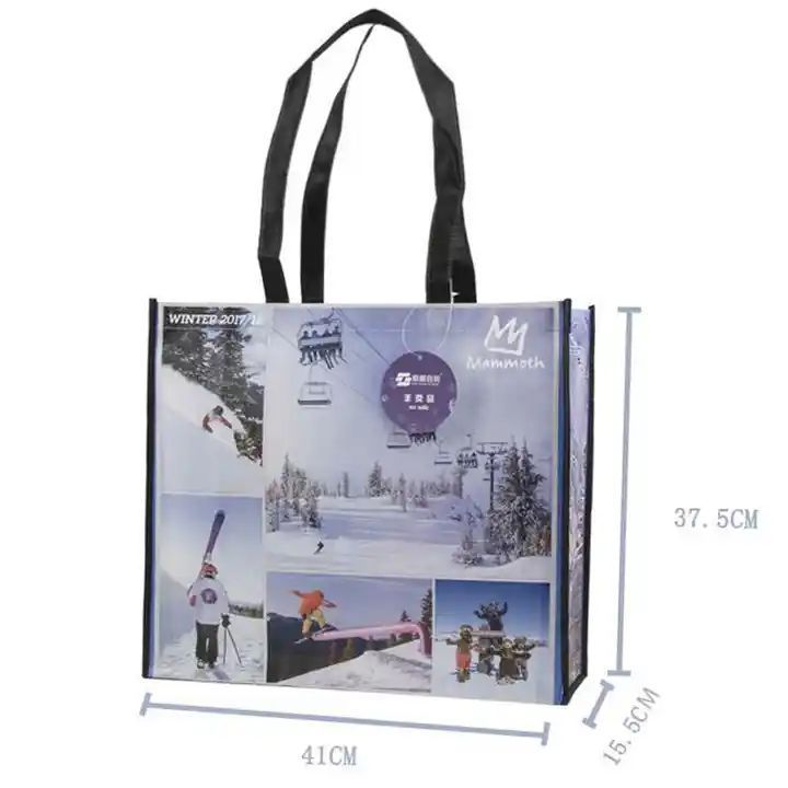 Customised 80g Non woven polypropylene Bag TIRE  Nonwoven Tote Cloth Carrier Grocery Bag For Shopping