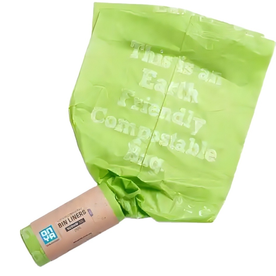 100%biodegradable Corn Starch  Trash Garbage Bag In Roll With Paper Wrap Or Inner Box Packing