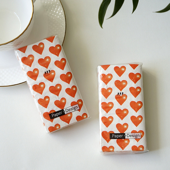 100% virgin pulp Customized wallet facial tissue mini packet disposable Love the printing pocket facial tissue