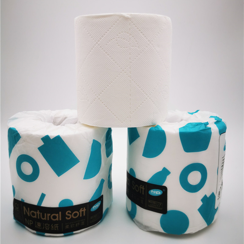 New arrival white 100% virgin pulp  disposable super-absorbent toilet tissue roll wrapping paper dropshipping toilet paper