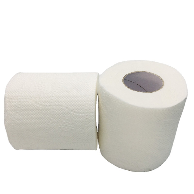 Disposable 2 ply virgin white washroom ECO friendly embosed high quality toilet paper