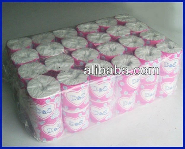 Embossed virgin bamboo pulp Tissue Paper/Cheap Toilet paper/Custom Soft Toilet Tissue roll