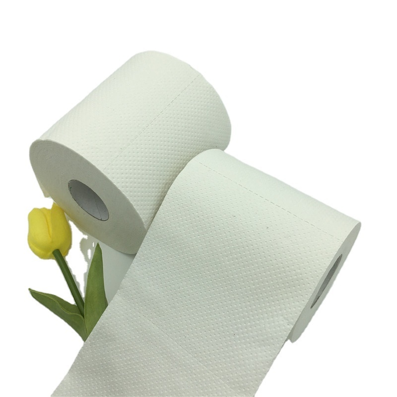 Disposable 2 ply virgin white washroom ECO friendly embosed high quality toilet paper