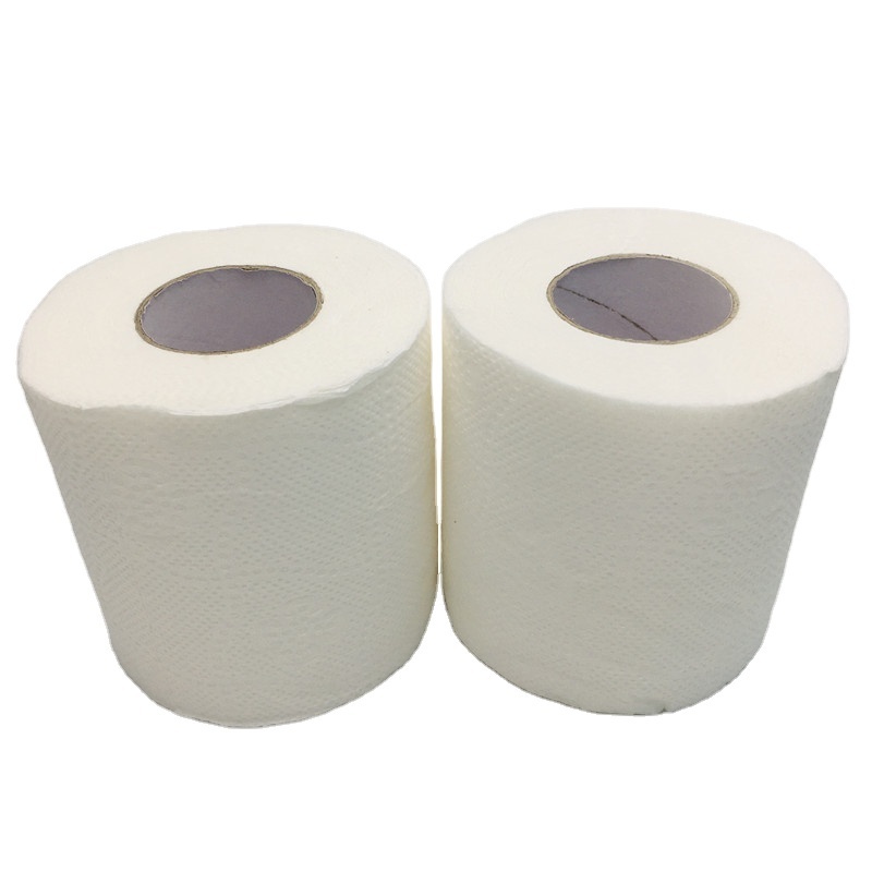 Disposable 2 ply virgin white washroom ECO friendly embosed high quality toilet paper