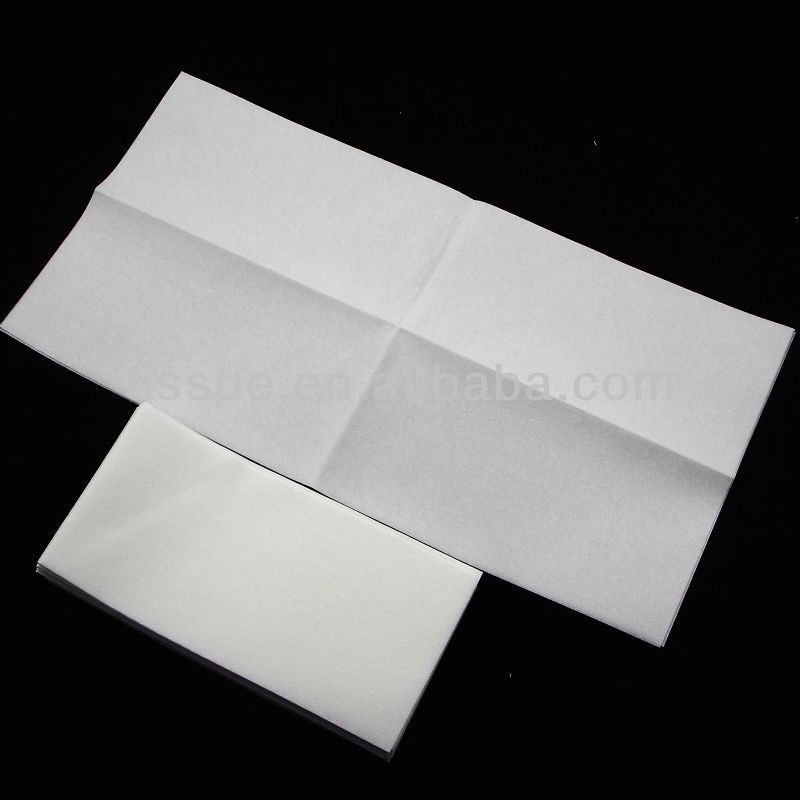 customized restaurant airlaid  virgin white 2ply1/4 fold express dispenser napkin