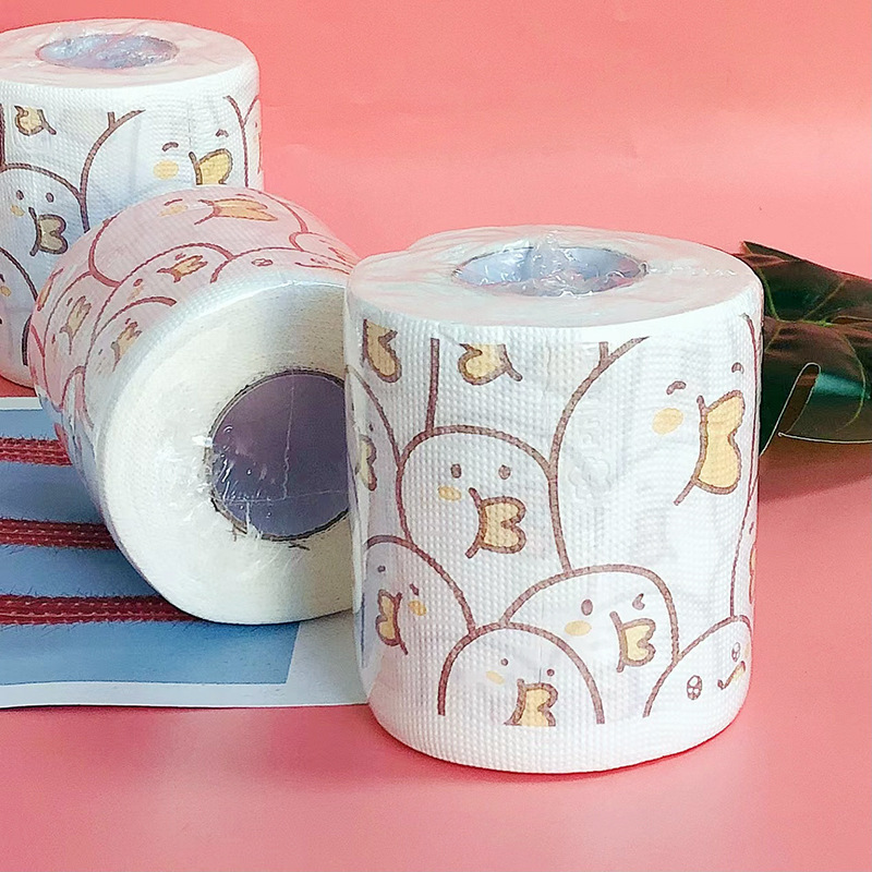 1/2/3/4 Ply Bathroom Tissue Rolls High Quality Printed Toilet Paper