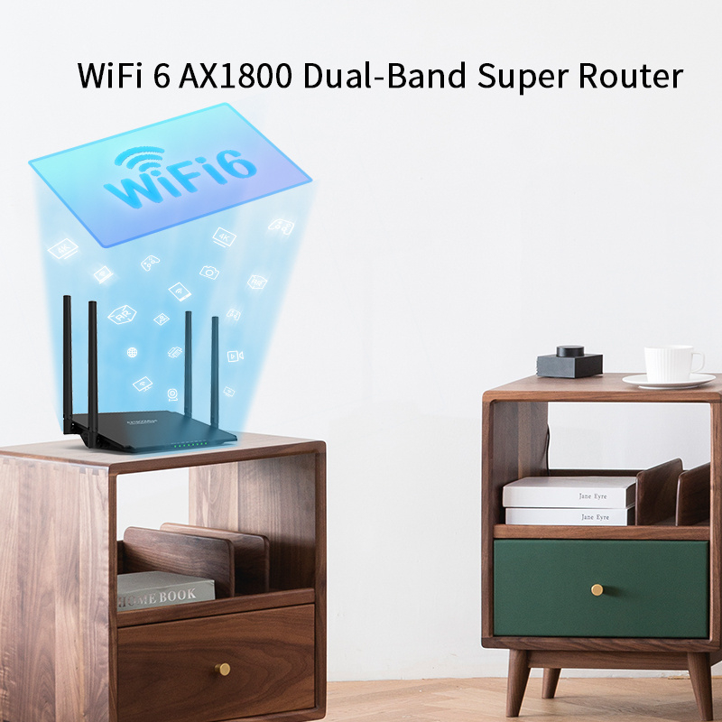 Hot Selling Dual Band 1800Mbps WiFi 6 router Wireless Router wifi access point AX1800 Wireless WiFi Router