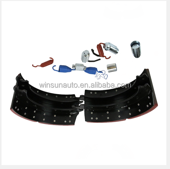 USA truck brake shoes 4707 4311 4515  4709 Brake Shoe hardware kits 23k brake linings for Freightliner