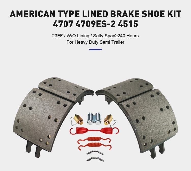 Wholesale prices trailer truck brake lining 4515 4707 4709 4551 19094 19032 brake shoes kits