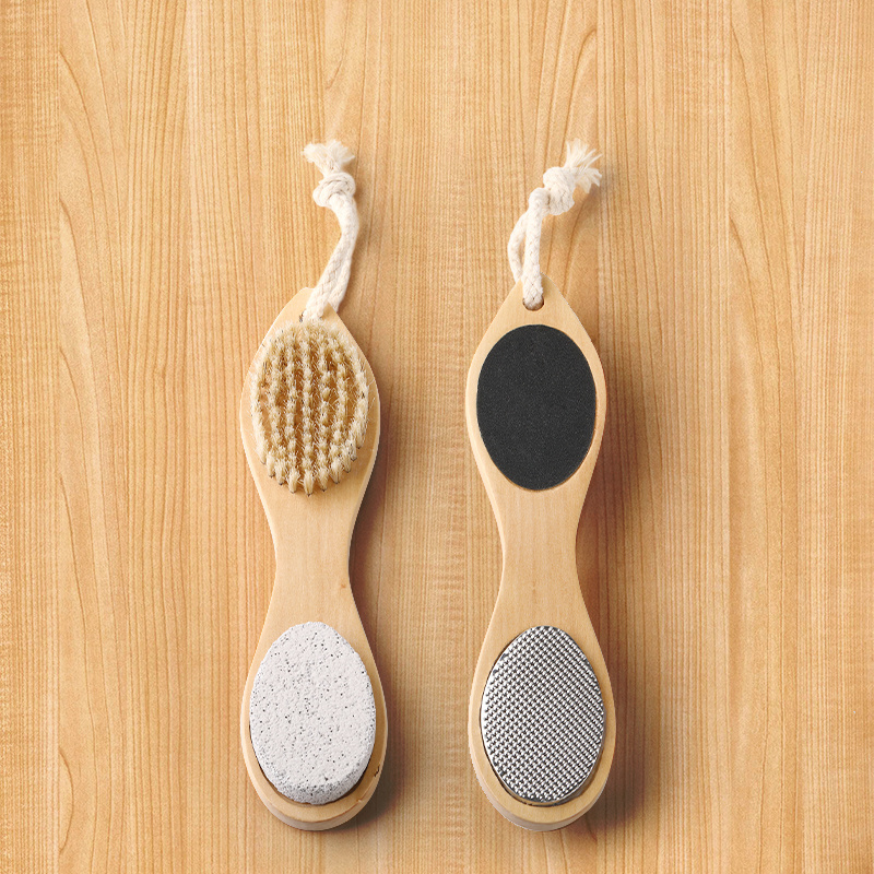 Recommend China Foot Brush Skin Natural Bristle Pumice Stone China Premium Shower Foot Scrubber Portable Foot Massage