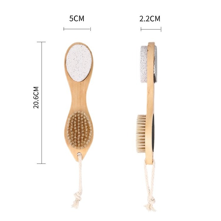 Recommend China Foot Brush Skin Natural Bristle Pumice Stone China Premium Shower Foot Scrubber Portable Foot Massage