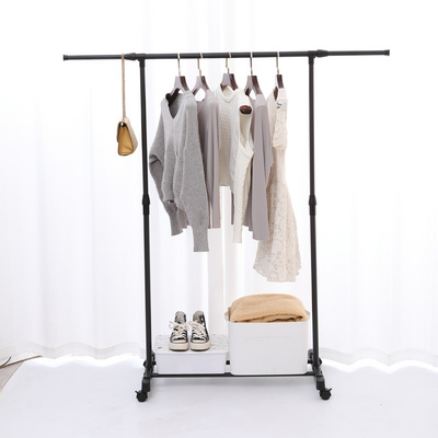 Double Pole Hanging Cloth Rack Metal Garment Rack Clothes Drying Rack for cloth and shoes