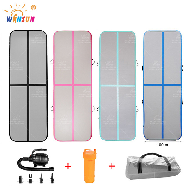 Inflatable yoga gymnastics mat dance lower waist equipment backflip assisted cylindrical taekwondo airlift drawing air cushion