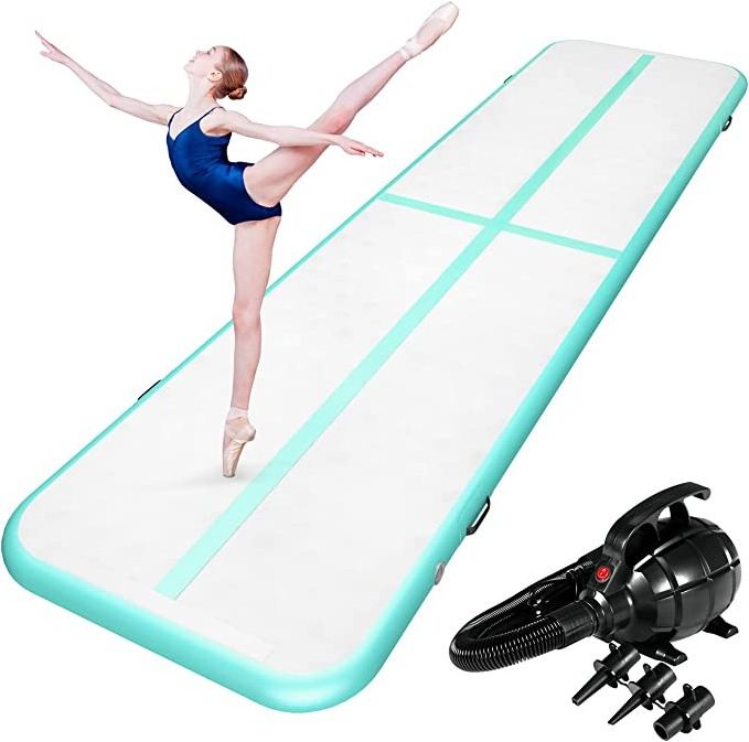 New Taekwondo air cushion thickened inflatable gymnastics pad flat wiredrawing stunt martial arts dance pad