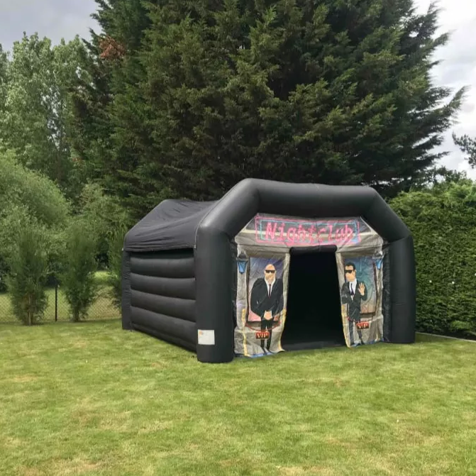 Blow Up Inflatable Night Club Tent inflatable led party tent Black Party Cube Bar Tent