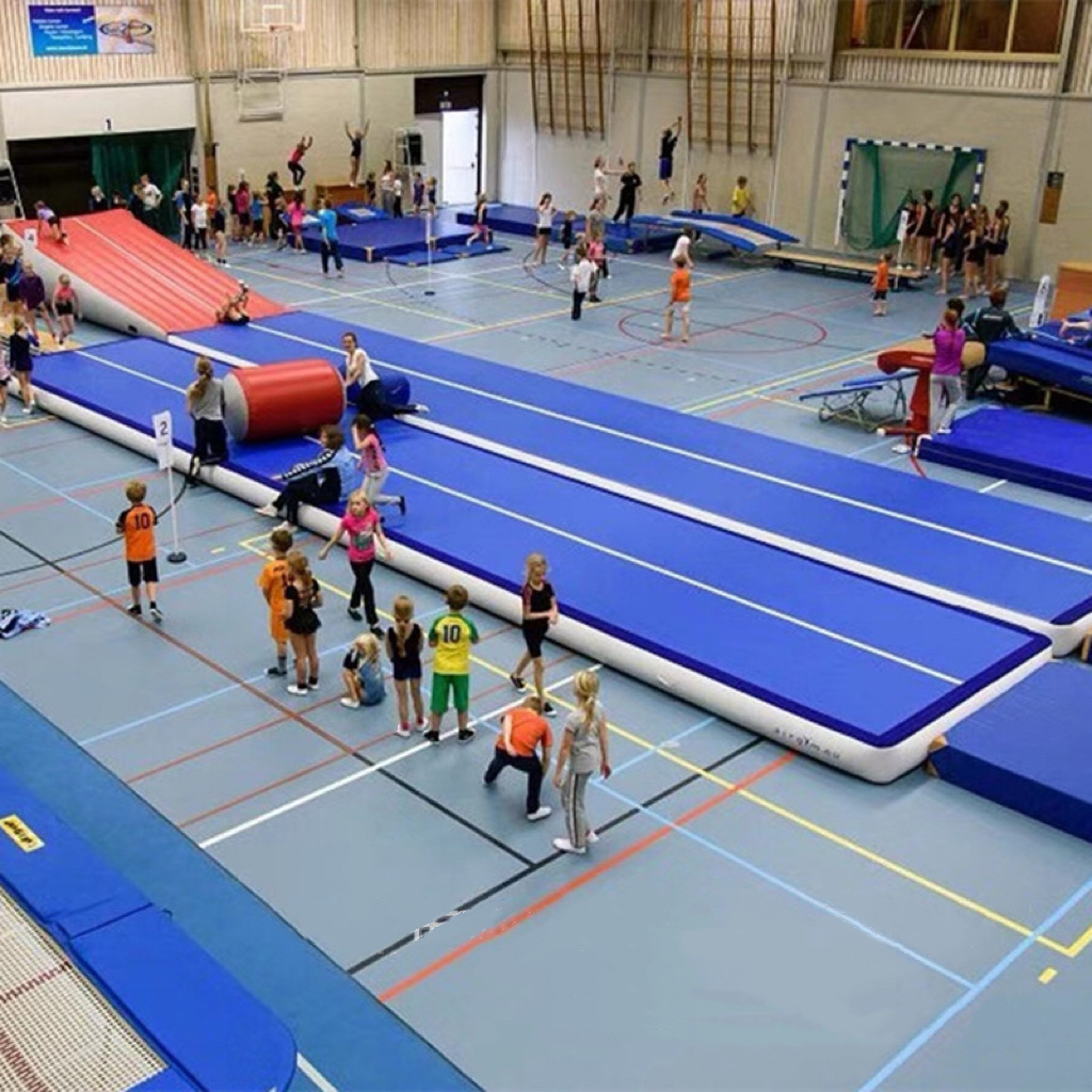 Winsun Gymnastics Sporting Used Cheap Air Track Tumbling Mat Inflatable Cheerleading Gymnastics Air Track Mat for Sale