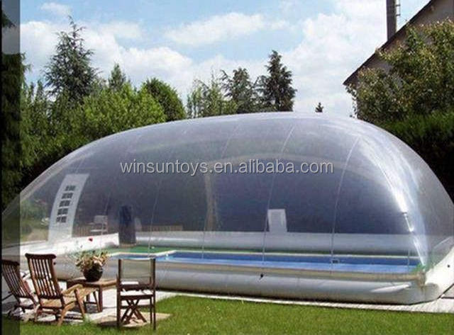 Air sealed Inflatable swimming pool cover dome tent   Inflatable bar stage disco LED tent