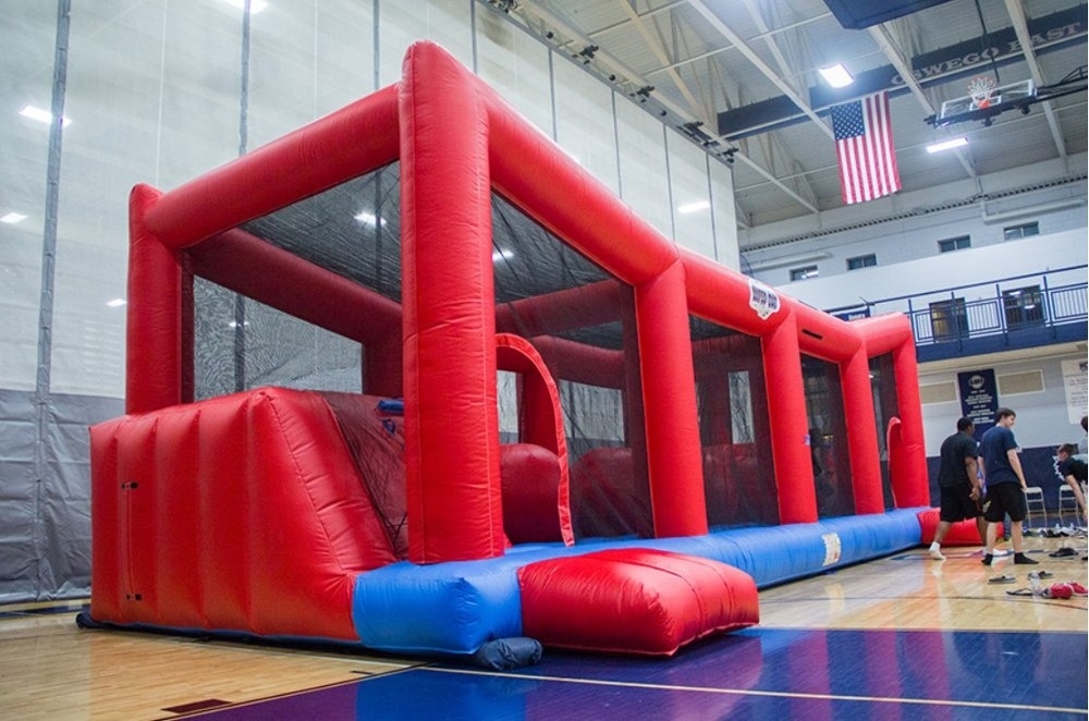 Wiped Out Big Red Ball Challenge Inflatable Wipeout, Wipeout Inflatable Ball Jump