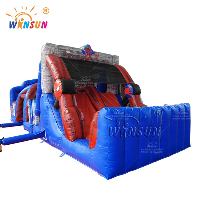 Inflatable Dual Lane Obstacle Course inflatable bounce house obstacle course combo