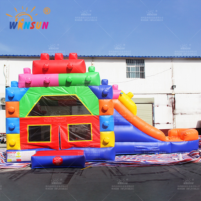 Inflatable jumping bouncer house Legoing trampoline bouncy castle for outdoor carnival