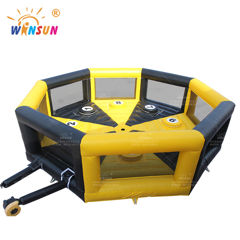 mechanical inflatable toxic meltdown inflatable wipeout game sweeper game for kids adults