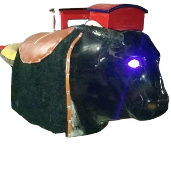 Attractive mechanical games bull with nose smoke, bull riding light eye for sale,Sports games inflatable rodeo ride machine sale