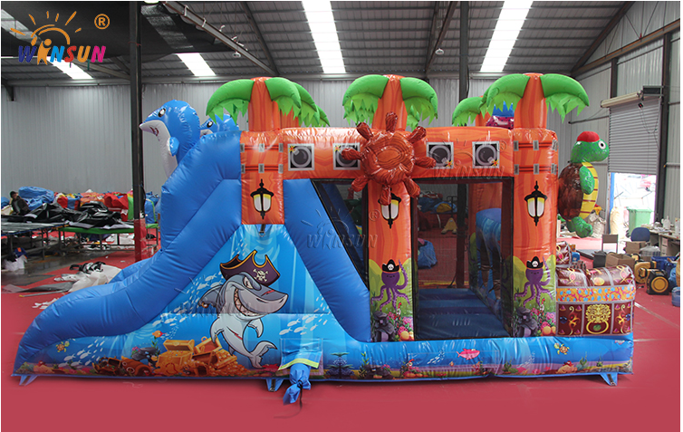 Treasure islands  bouncy combos  inflatable games indoor,inflatable run ride 5k games, soirt inflatable soccer field for sale