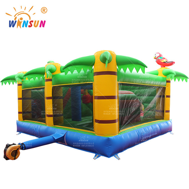 Monkey Jungle Inflatable Combo Bouncer Gorilla Inflatable Bouncy Castle Jumper with Slide for Party