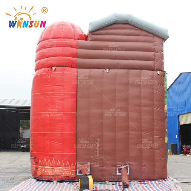 2023 good price farm theme inflatable slide Farm Animals inflatable games slides giant slide with dual lane for kids