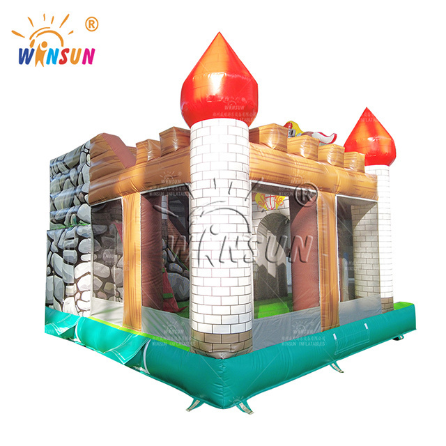 Inflatable knight cavalry theme bounce castle cavalier cartoon pattern attractions Gladiador trampoline bouncy