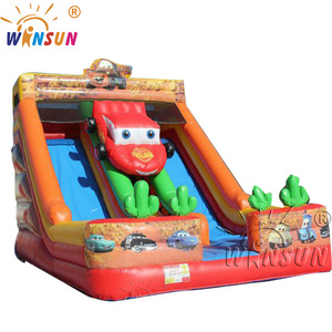 giant 25ft inflatable slide mc-queen super mario water slide