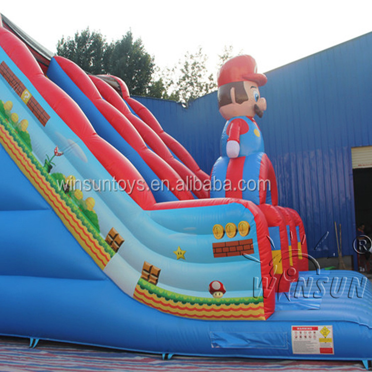 New design  commercial slide for sale Mario trampoline slide super inflatable slides