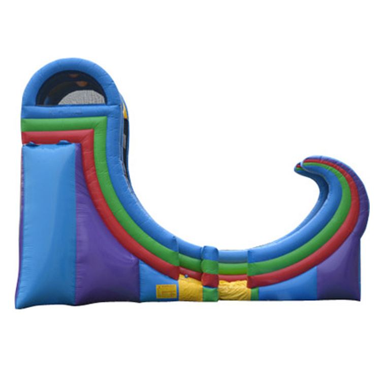 Outdoor giant 21ft wild rapids slides half pipe rampage inflatable water slide for adults, inflatable rampage water slide