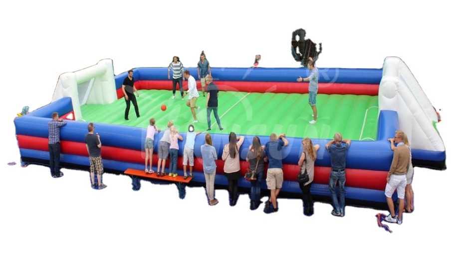 buy factory sale  outdoor soap football field inflatable soccer pitch inflatable games for events soccer field for sale