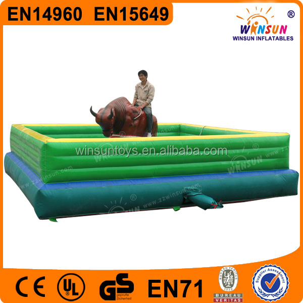 Attractive mechanical games bull with nose smoke, bull riding light eye for sale,Sports games inflatable rodeo ride machine sale