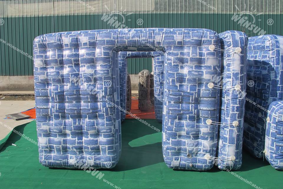 Bunker inflatable paintball bunkers wall, laser tag arena archery fighting field inflatable paintball bunks