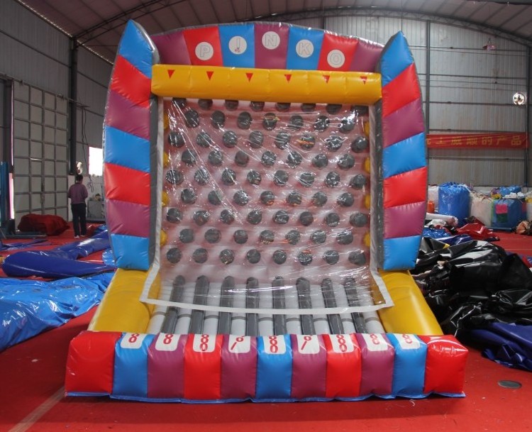 Factory price interactive PLINKO GAME inflatable Plinko sports game for sale,giant Inflatable Plinko for event