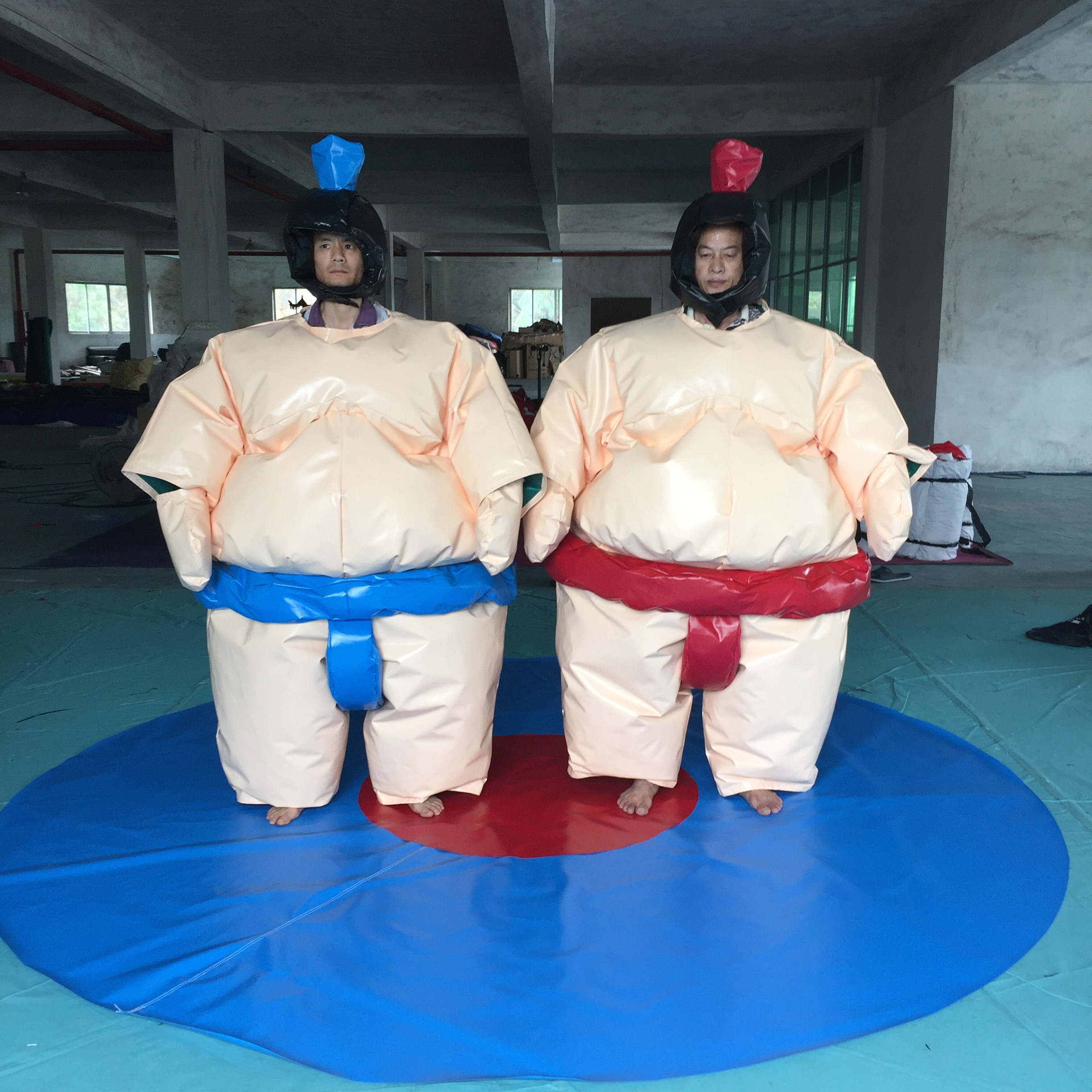 Factory price durable PVC sumo wrestling suit game, fighting inflatable sumo wrestling suit for kids and adults