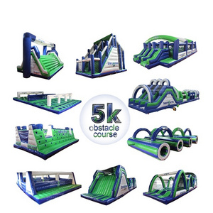 Commercial 5K inflatable obstacle course race competitive game for adults