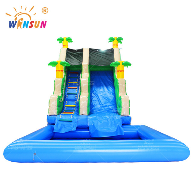 beach inflatable water slide with airtight pool commercial inflatable backyard slide toboggan