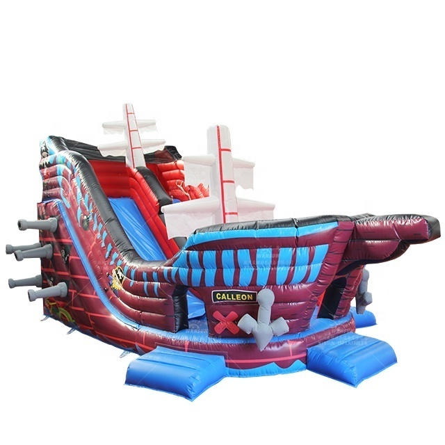 Amusement park inflatable pirate boat bouncers, park  rentals ship sale carnival park use pirate viking bounce  slide