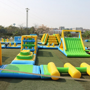 Bingo super  inflatable inflatable water park toys,beach sea challenge obstacle course,inflatable water run ride  equipment