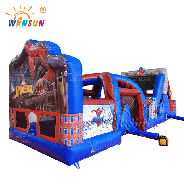 Inflatable Dual Lane Obstacle Course inflatable bounce house obstacle course combo