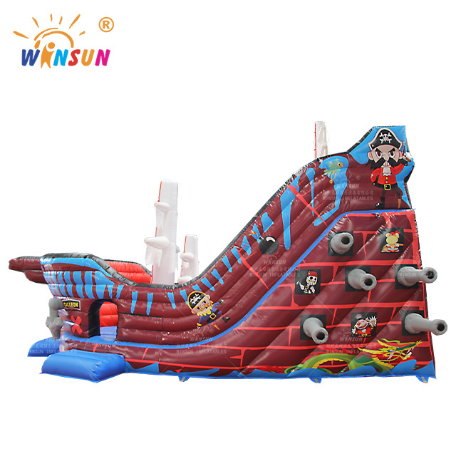 Amusement park inflatable pirate boat bouncers, park  rentals ship sale carnival park use pirate viking bounce  slide