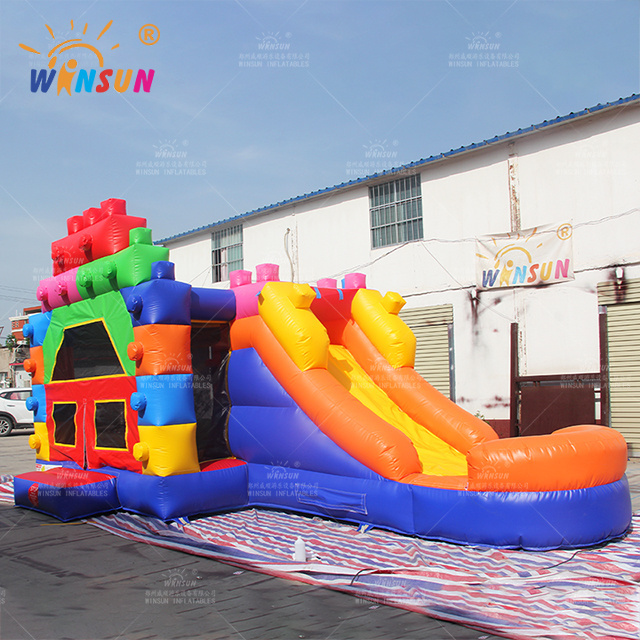 Inflatable jumping bouncer house Legoing trampoline bouncy castle for outdoor carnival