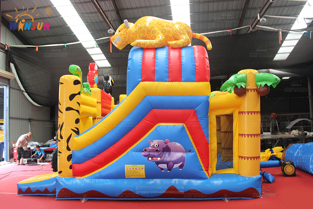 New Design Kids Moonwalk Combo Bouncy Car Theme Inflatable Castle Bounce House Inflatable Bouncer With Slide